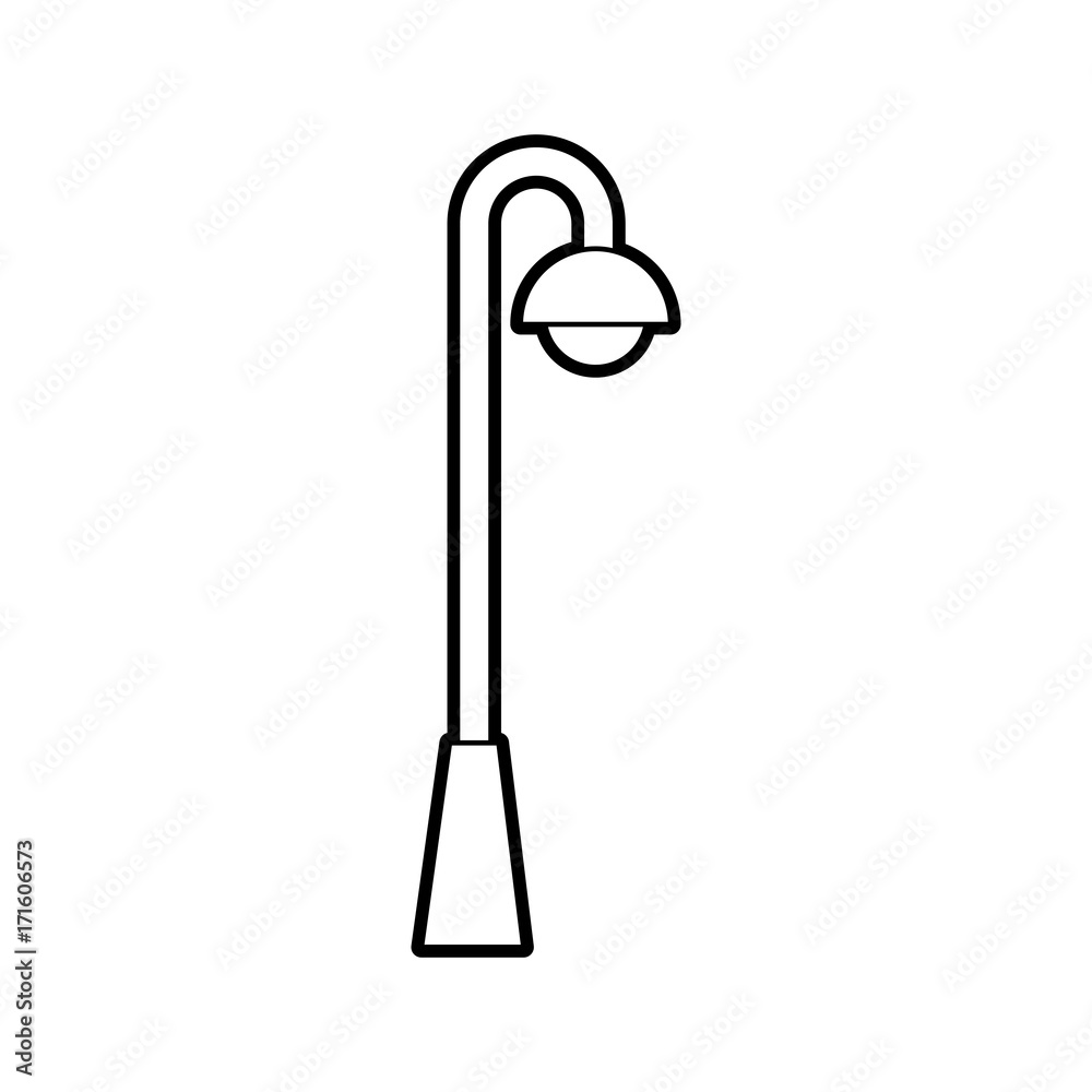 street lamp light bulb eletricity decoration vector illustration street lamp light bulb eletricity decoration vector illustration