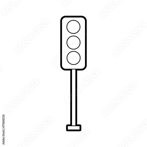 traffic lights electric equipment control vector illustration