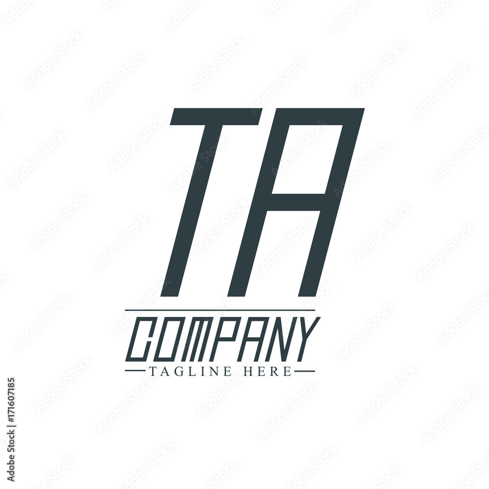 Initial Letter TA Design Logo Template Initial Letter TA Design Logo Template