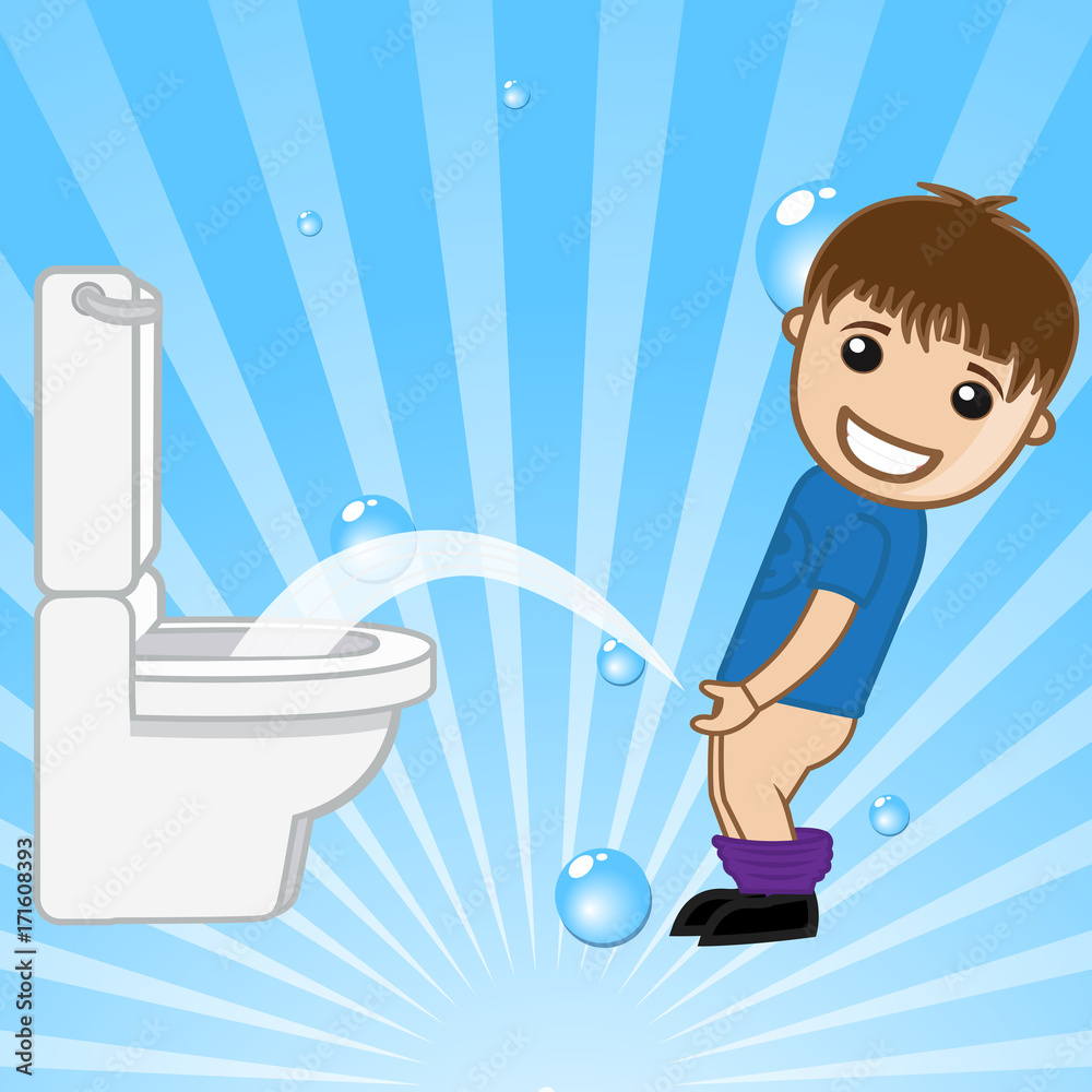 kids pissing peeing funny pissing peeing Dog Dogs Labrador Bulldog #1 Kids T-Shirt