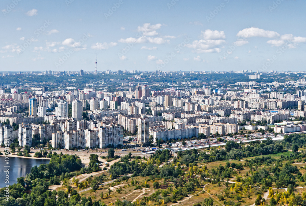Housing estate. Obolon district. Kiev, Ukraine. Kyiv, Ukraine