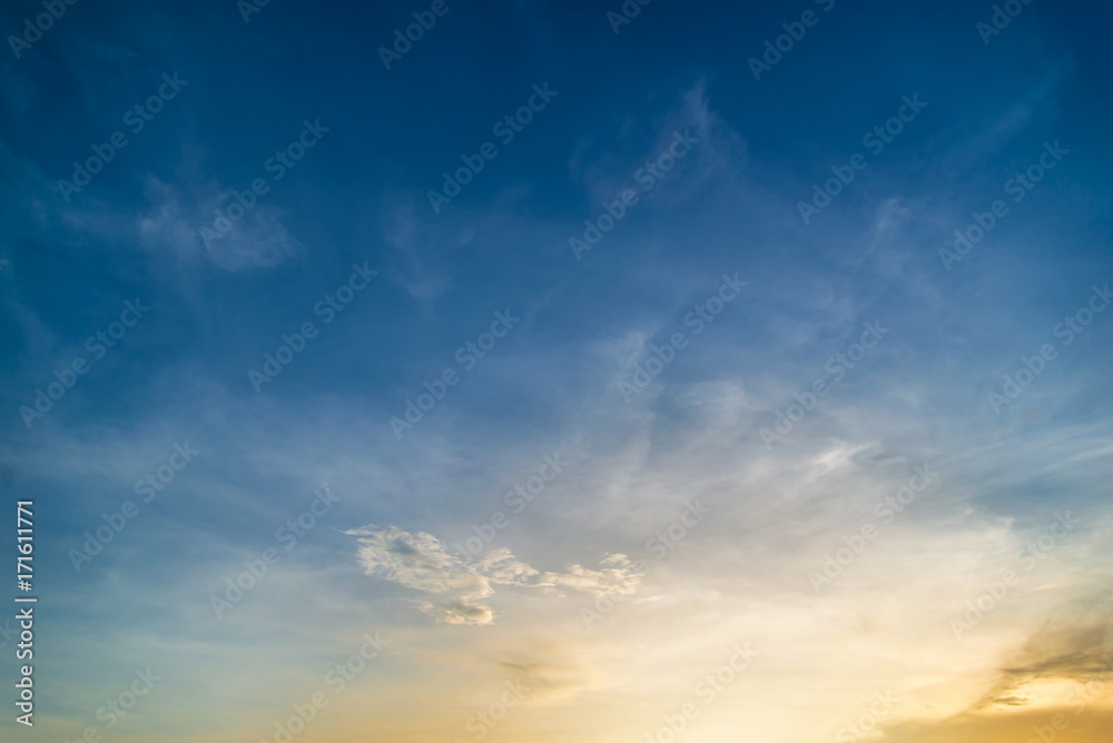 Obraz premium Blue sunset