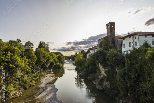 Paesaggio raffigurante la città di Cividale del Friuli  photo