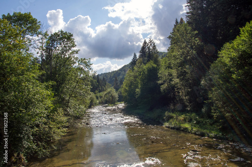 Fototapeta Naklejka Na Ścianę i Meble -  Bieszczady National Park. Carpathian mountains landscape. 