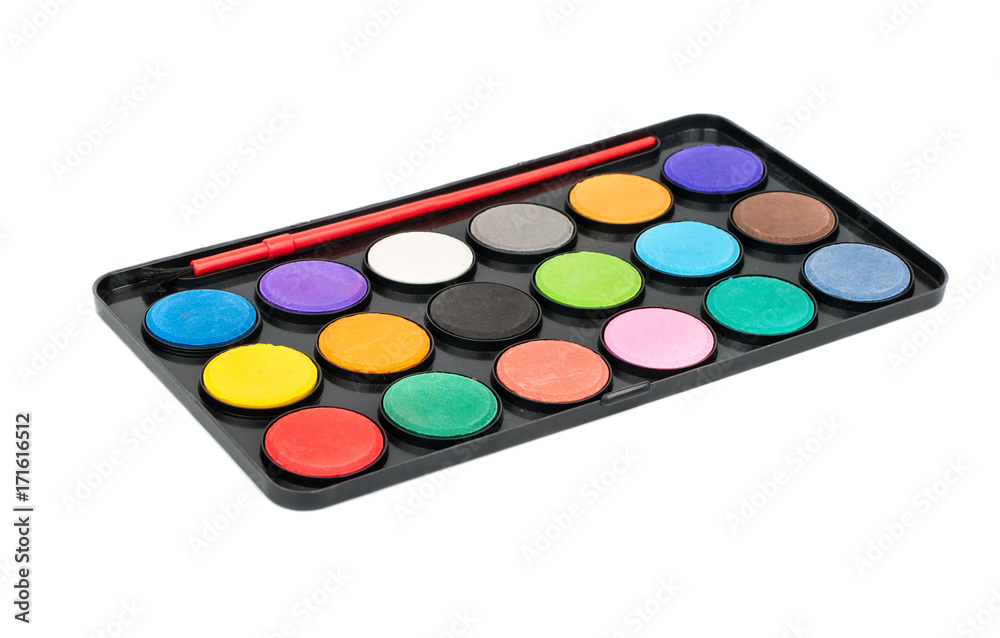Palette with brush Palette with brush