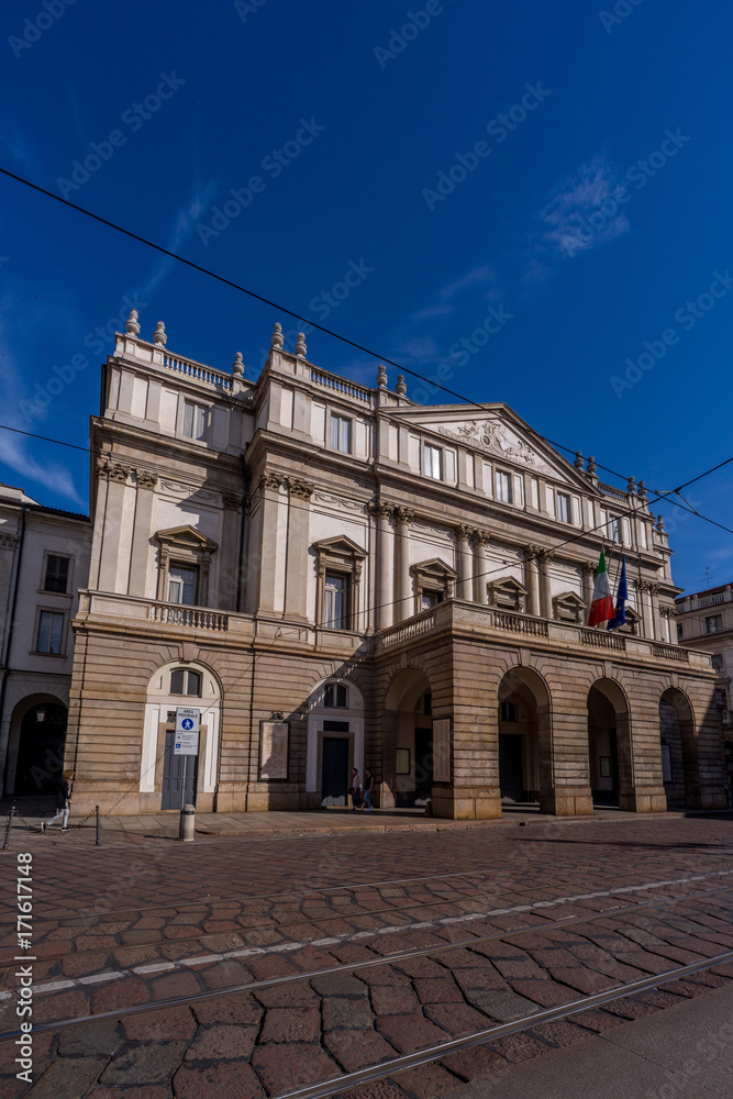 Milano city wiews. La Scala theatre