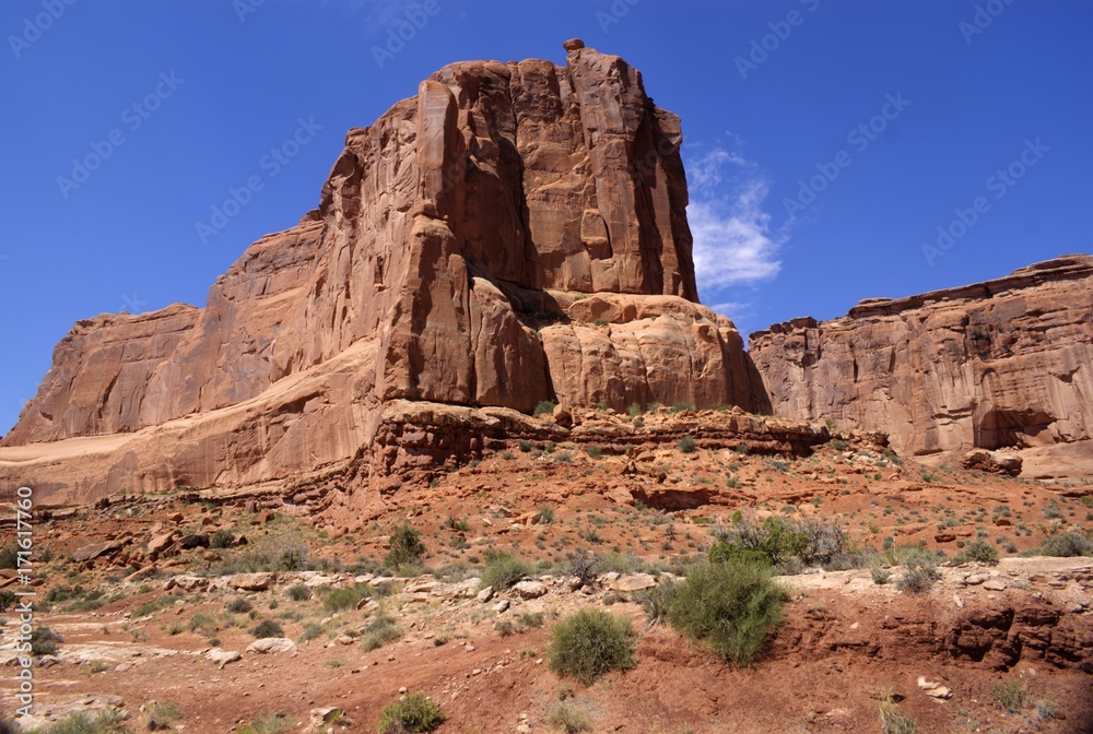 Sandstone Monolith in Arches National Park Sandstone Monolith in Arches National Park