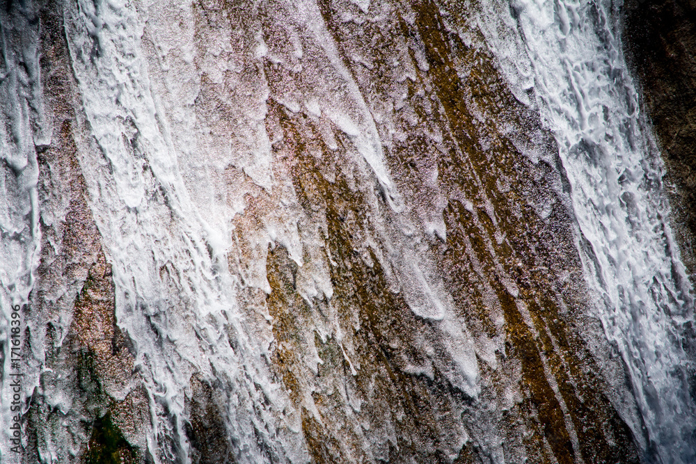 Thin Waterfall Close-up