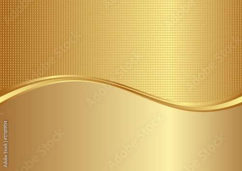 golden background divided into two - metallic and texture