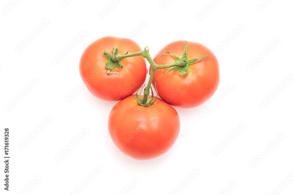 fresh tomatoes on white background fresh tomatoes on white background