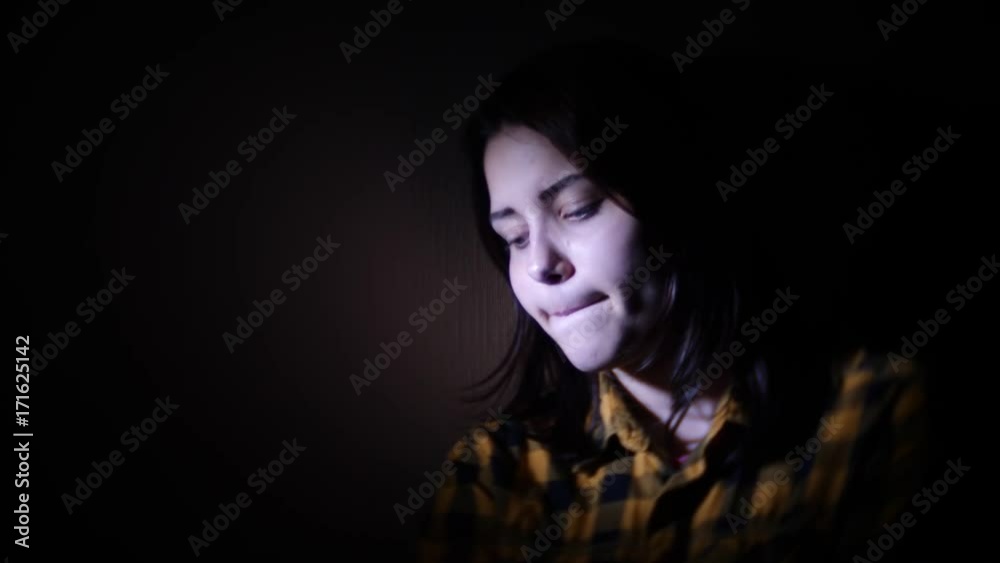 Unhappy sad teen girl. Domestic violence and abuse concept. 60 to 24fps UHD Unhappy sad teen girl. Domestic violence and abuse concept. 60 to 24fps UHD
