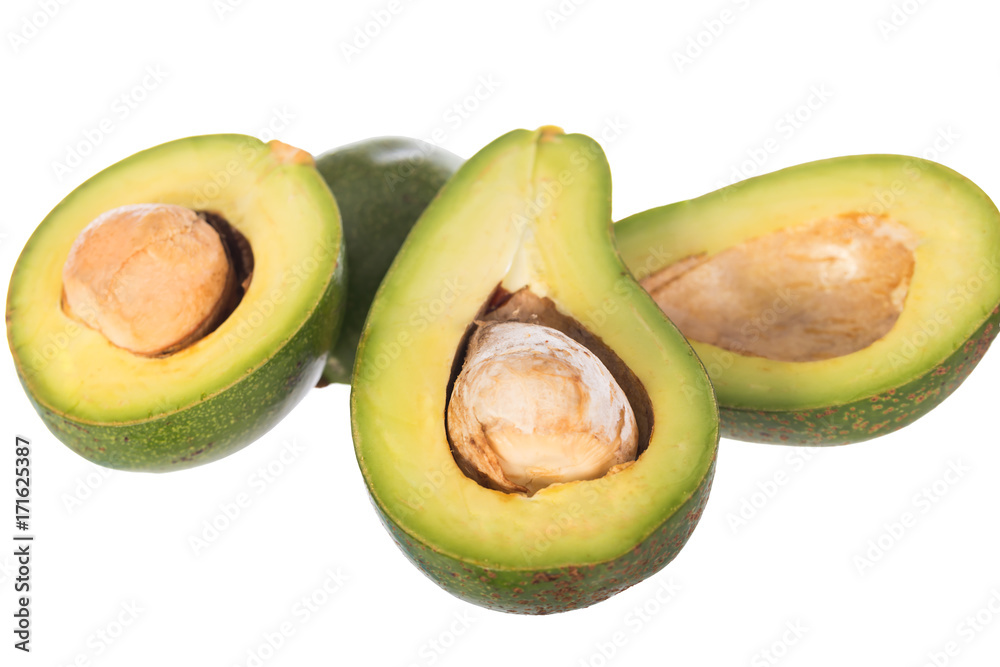Avocado isolated on a white background