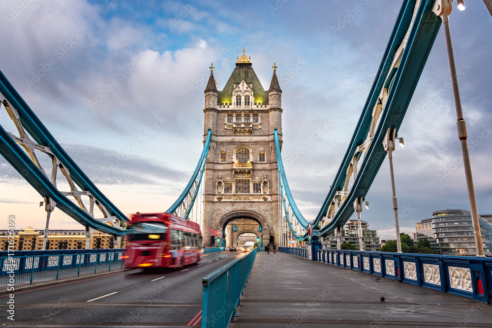 Inside Tower Bridge London UK - obrazy, fototapety, plakaty 