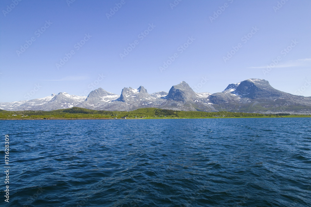 Bergkette der sieben schwestern in Norwegen