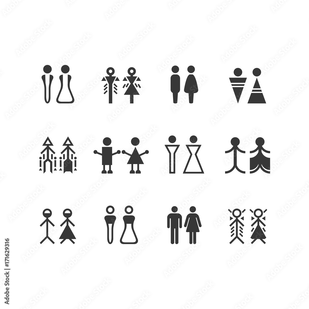 black-silhouette-male-and-female-signs-and-symbols-set-on-white