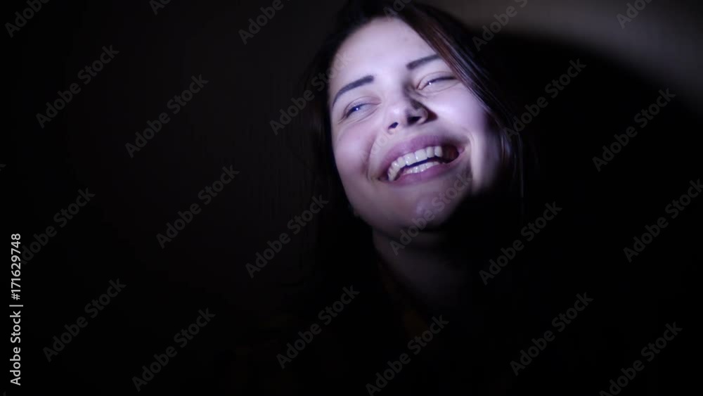 Teen girl having fun and making funny faces, 4K UHD slowmo Teen girl having fun and making funny faces, 4K UHD slowmo
