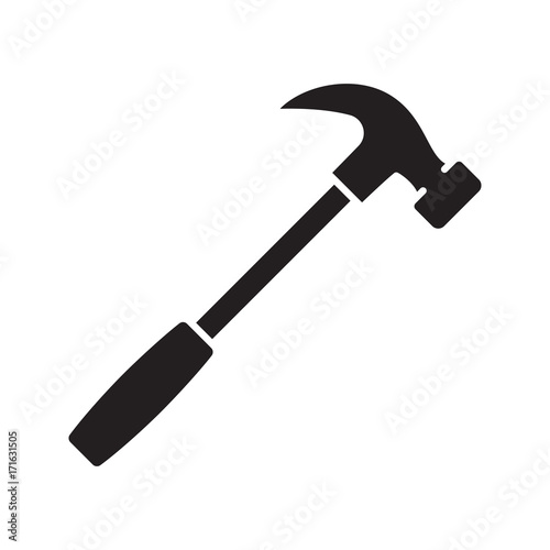 Hammer glyph icon © bsd studio