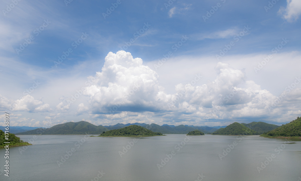 Kangkrachan Dam in Petchburi Thailand