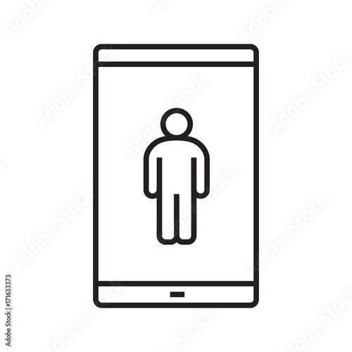 Smartphone linear icon