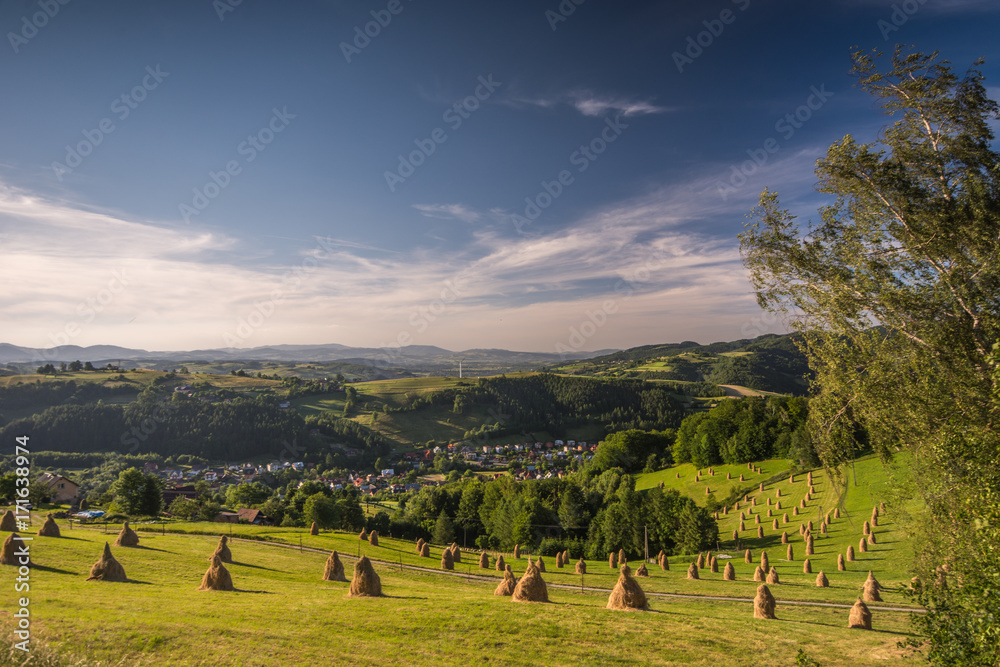 Sianokosy Rytro, Obłazy Ryterskie, Beskid Sądecki,małopolska