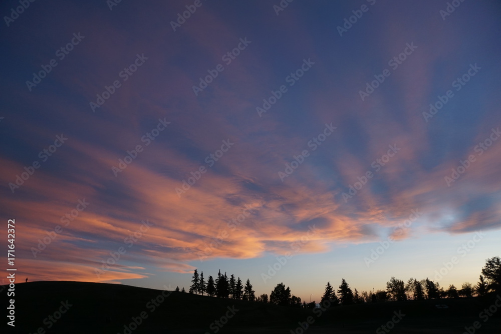 Fototapeta premium Sunset clouds
