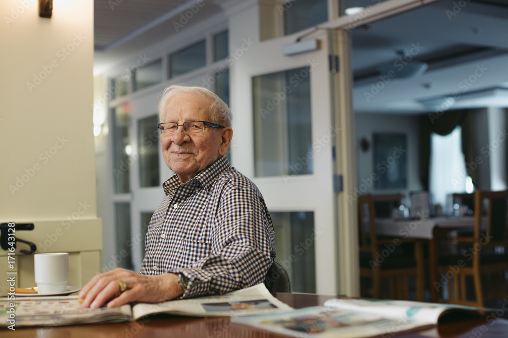 Smiling portrait of senior caucasian man Smiling portrait of senior caucasian man
