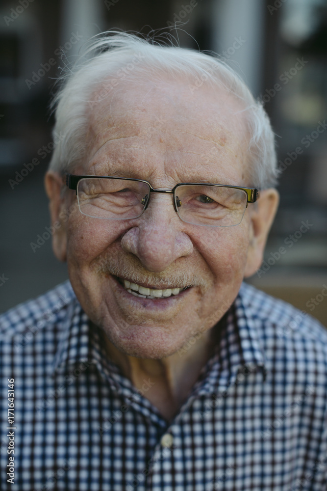 Smiling portrait of senior caucasian man Smiling portrait of senior caucasian man