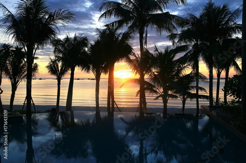  The Sunset at Bai Khem Beach is one of the most beautiful beaches in Phu Quoc Island, vietnam photo