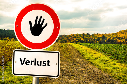 Schild 256 - Verlust photo