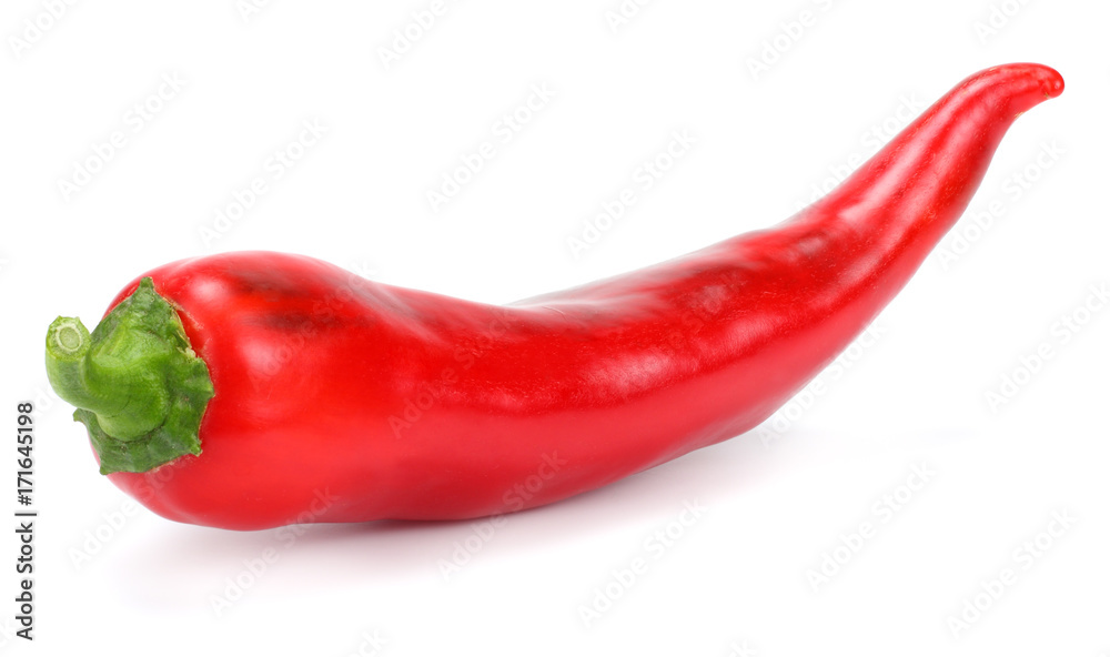 red hot chili pepper isolated on white background red hot chili pepper isolated on white background