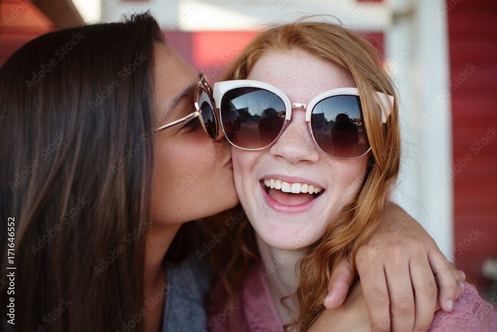 Portrait of teenage sisters Portrait of teenage sisters