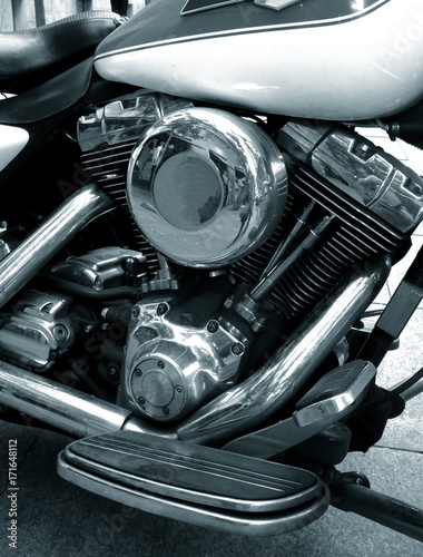 motorcycle motor close up