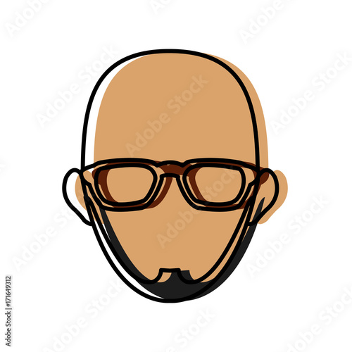 Businessman avatar cartoon icon vector illustration graphic design