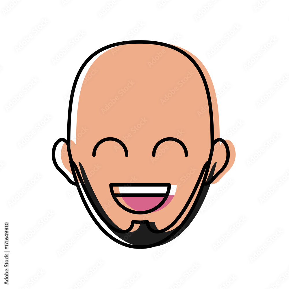 Man smiling cartoon icon vector illustration graphic design Man smiling cartoon icon vector illustration graphic design