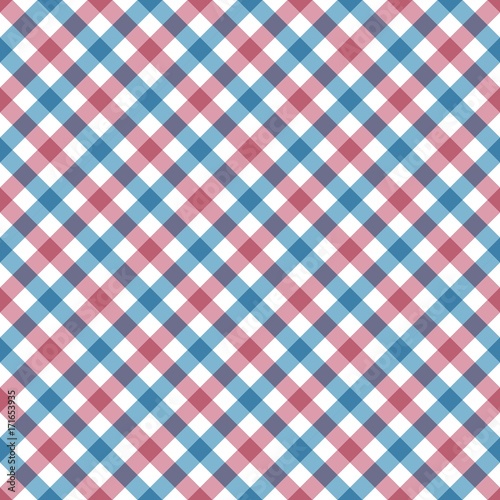 diagonal checkered plaid seamless pattern. Vector illustration