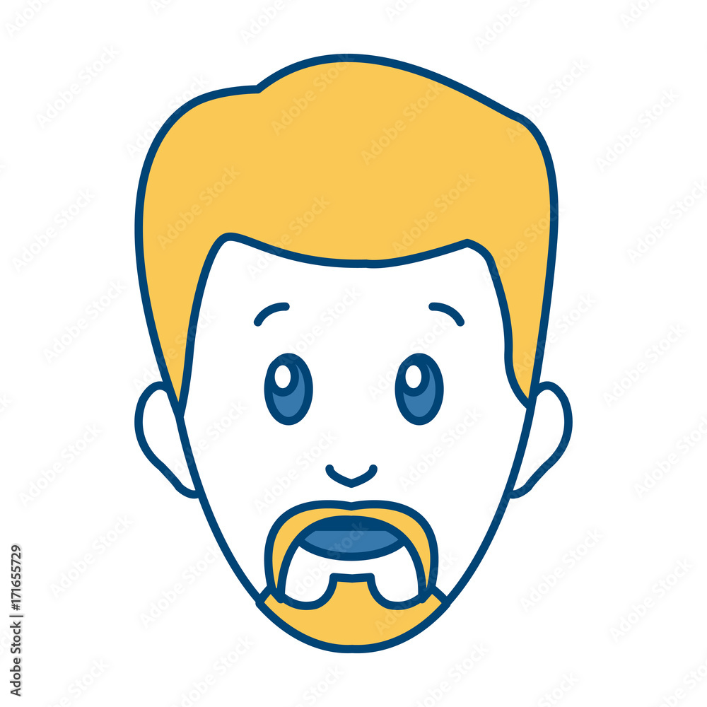Man smiling cartoon icon vector illustration graphic design Man smiling cartoon icon vector illustration graphic design