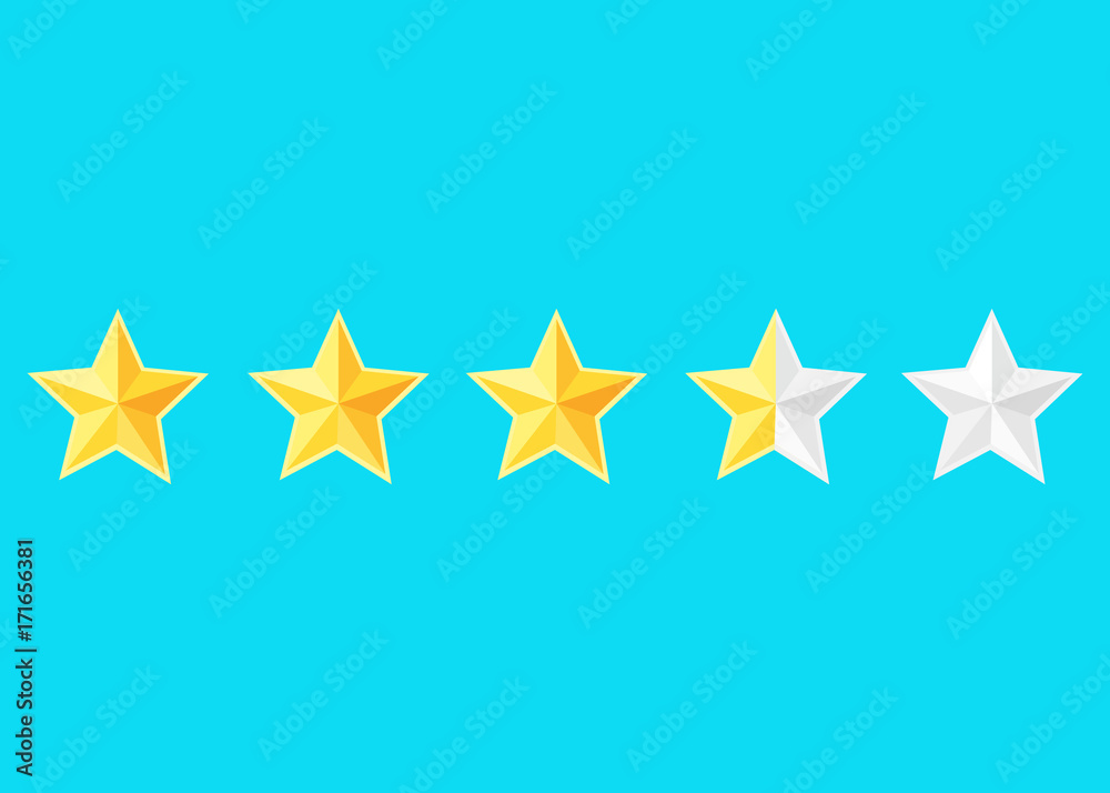 5 stars icon. Vector concept illustration for design. 5 stars icon. Vector concept illustration for design.
