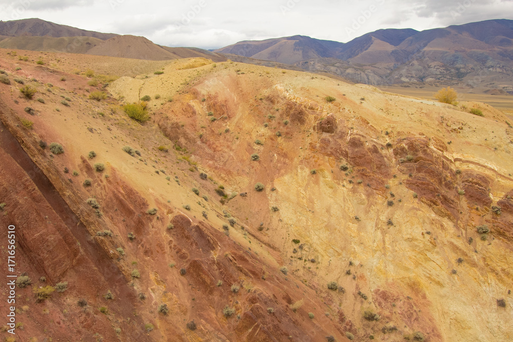 Red rock mountain. Mars. Altai, Siberia, Russia Red rock mountain. Mars. Altai, Siberia, Russia