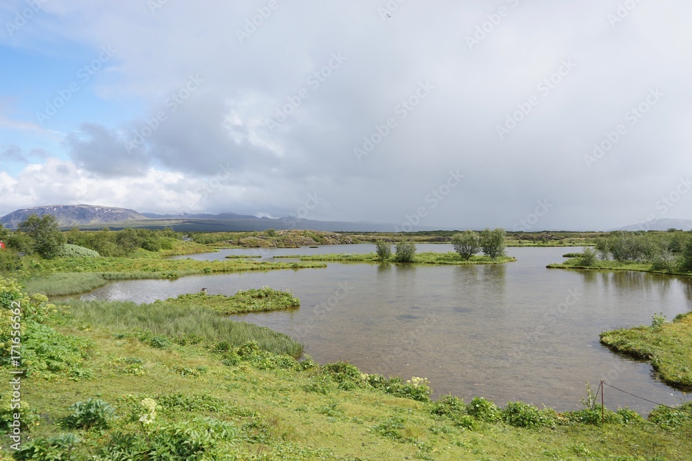 Landschaft in Islands Süd-Westen - Pingvellir - Golden Circle