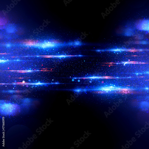 Beautiful light flares. Glowing streaks on dark background. Luminous abstract sparkling lined background. .Luxury confetti. Sequins backdrop. New gala. light effect wallpaper. .