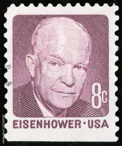 US Postage Stamp - Dwight Eisenhower photo