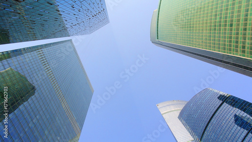 skyscrapers of Moscow-city in the business part of Moscow