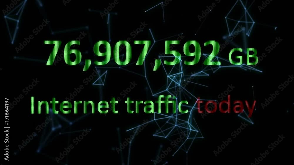 Internet traffic today in GB Internet traffic today in GB