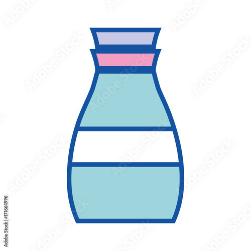 liquit detergent in bottle design to clean vector illustration
