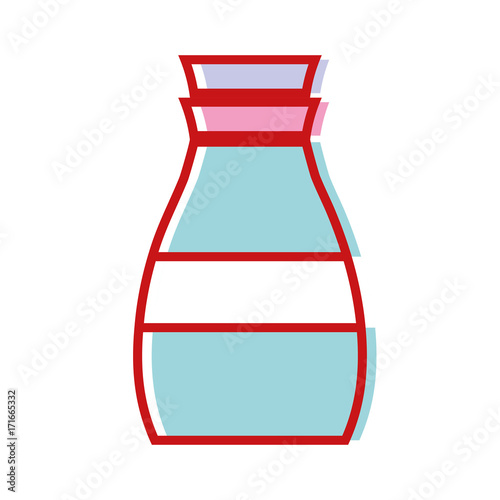 liquit detergent in bottle design to clean vector illustration