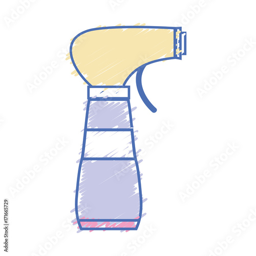 spray bottle design with soap to clean vector illustration