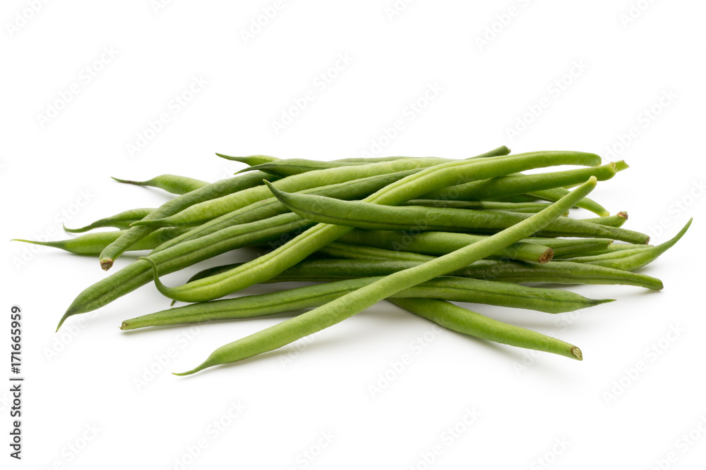 Green beans isolated on a white background. Green beans isolated on a white background.