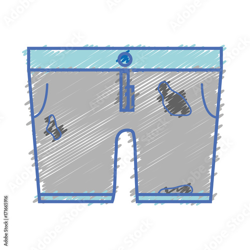 dirty shorts style design icon vector illustration