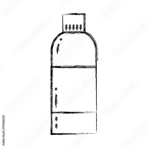 figure liquit bleach in bottle design to clean vector illustration