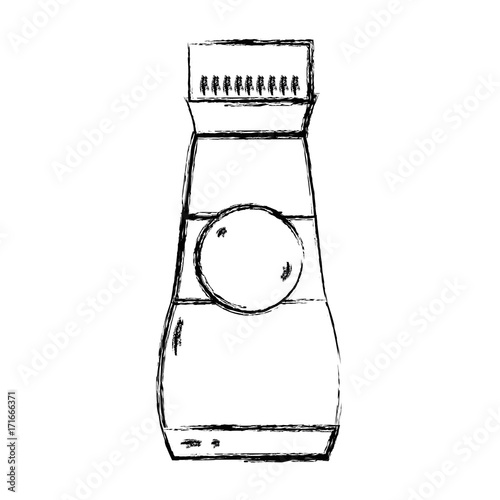 figure liquit detergent in bottle design to clean vector illustration